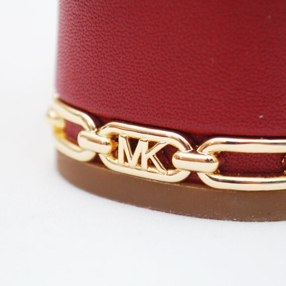 Michael Kors MICHAEL June Flex Mid Pumps in Deep Red Size 9M - Picture 5 of 8